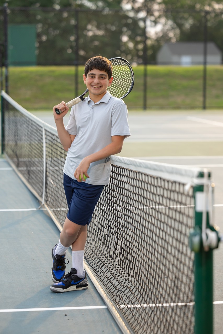 Tennis theme Bar Mitzvah casual shoot