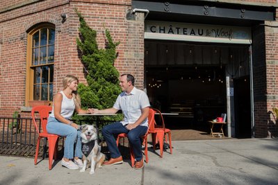 Chateau le Woof - Engagement Photos in Queens, NY