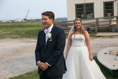 Mansion at West Sayville - First Look Wedding Photos