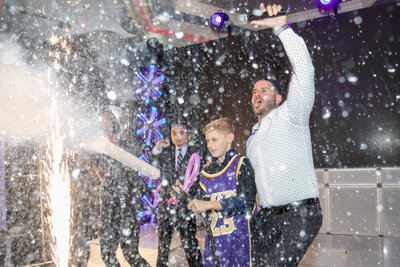 Bar Mitzvah with Co2 cannon at Temple Judea