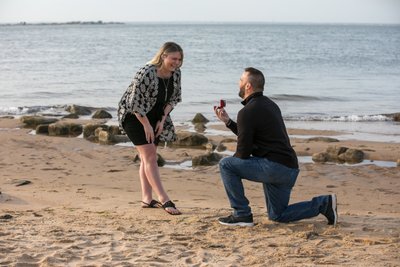 Best surprise beach proposal photography