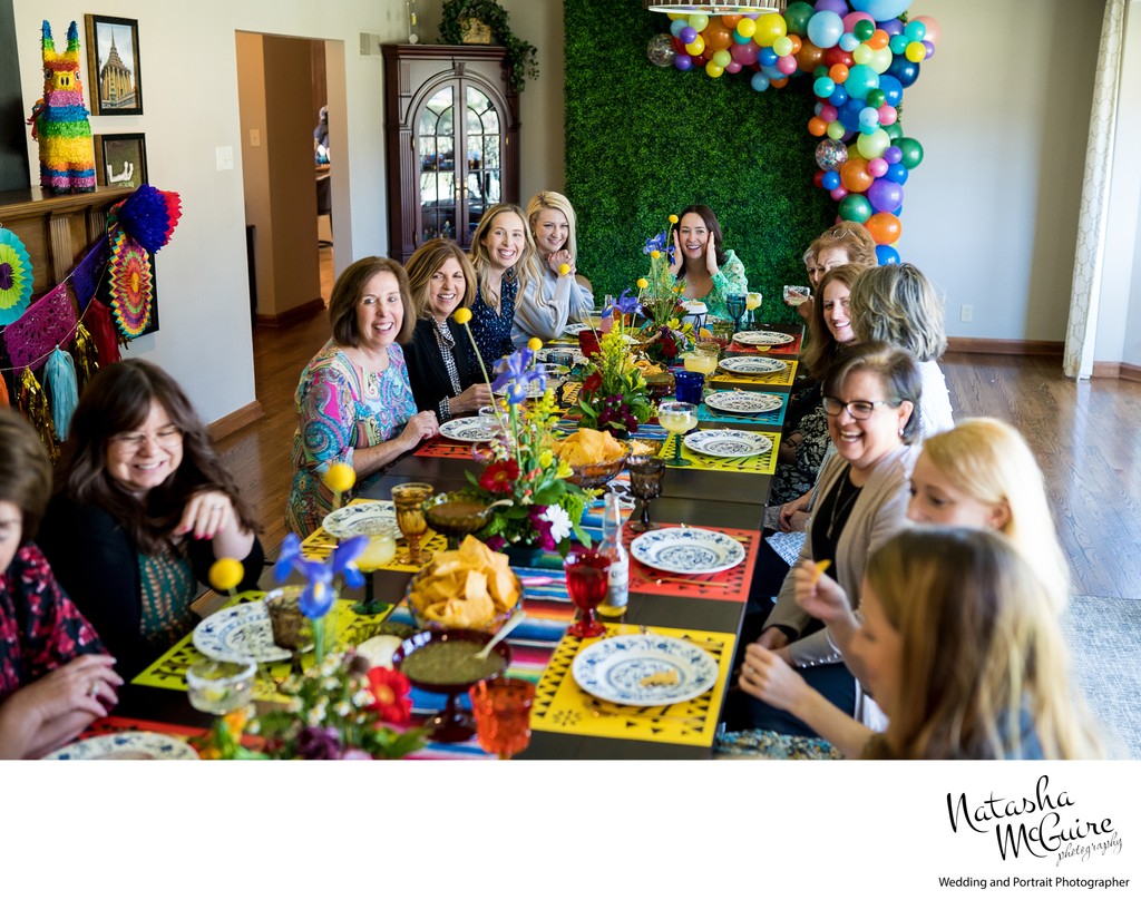 Event photo at fiesta themed bridal shower in STL