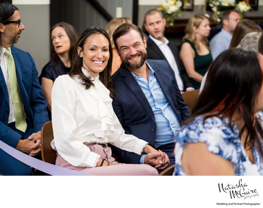 Ceremony guests at Olive and Oak Wedding