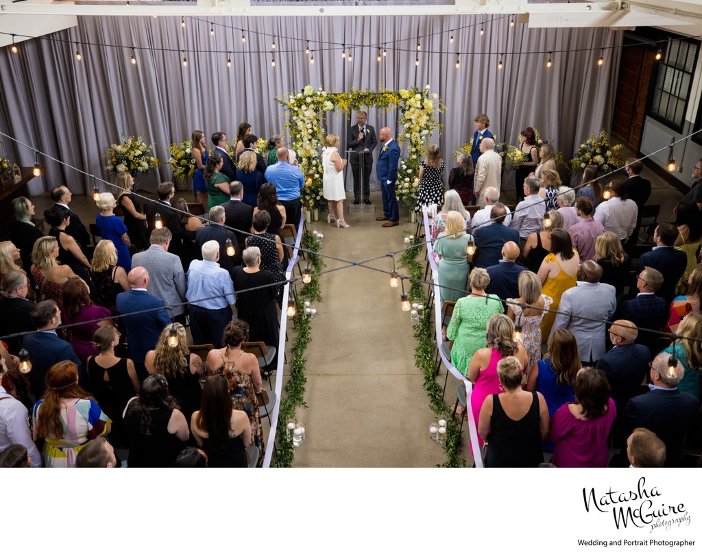 Ceremony at Olive and Oak The Hall in Webster Groves