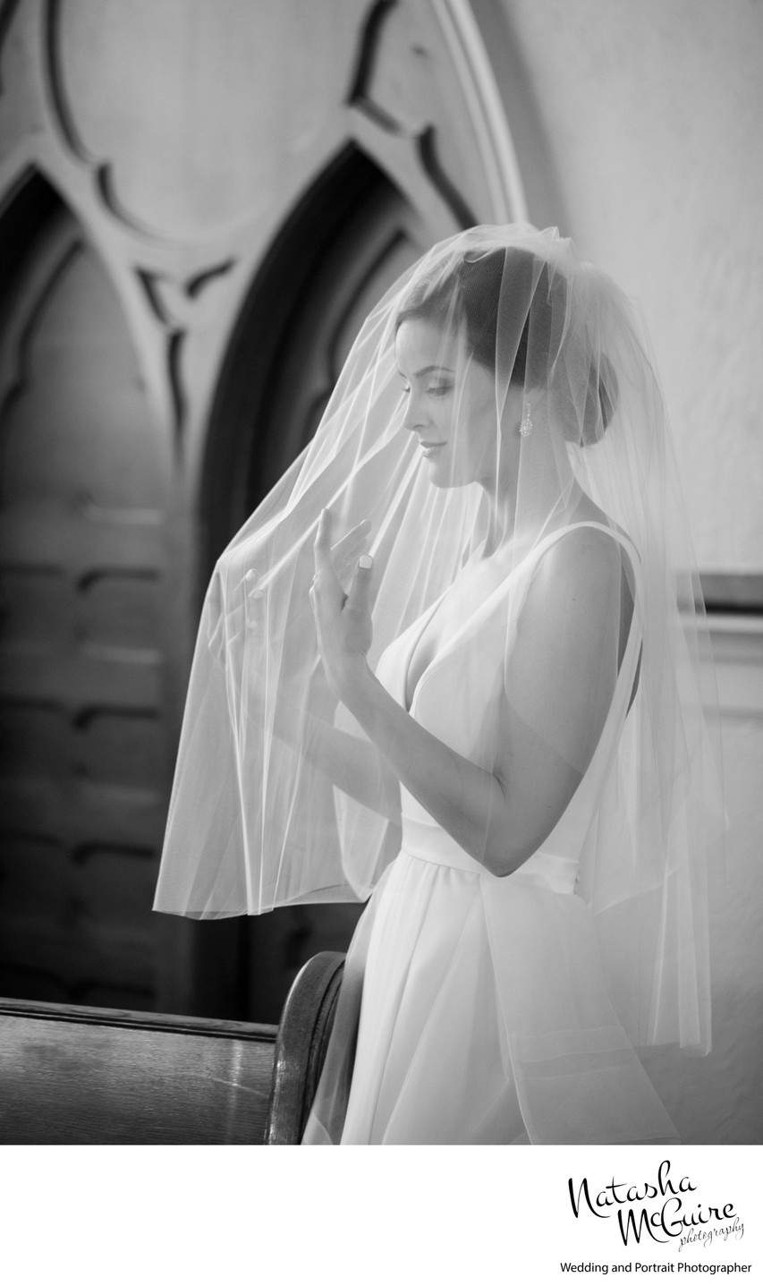 bride with veil st louis wedding photographer