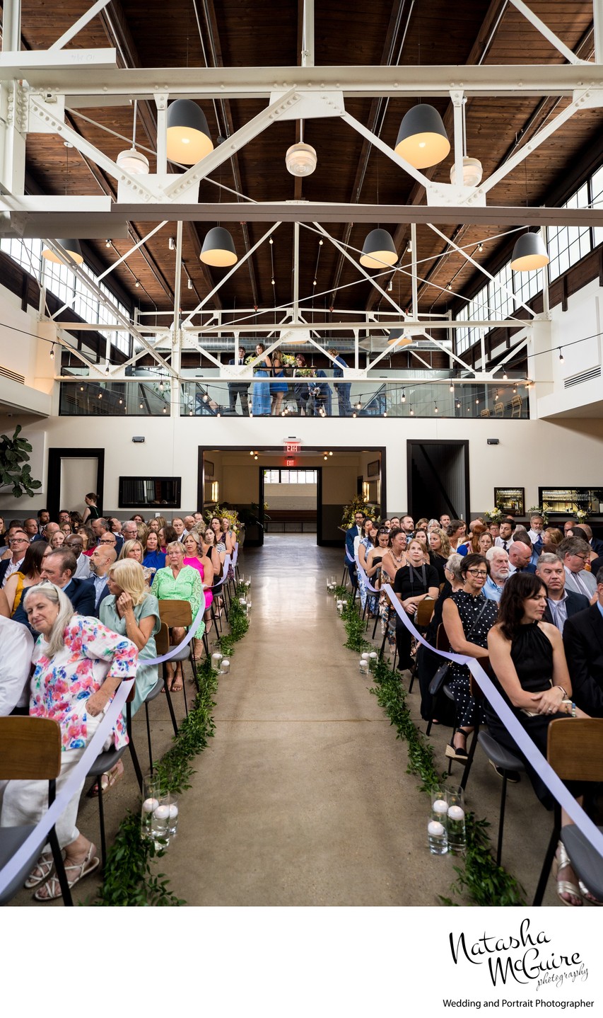 Ceremony setup at Olive and Oak St Louis Wedding