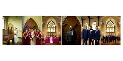 Wedding party photos before ceremony by St Louis Wedding photographer