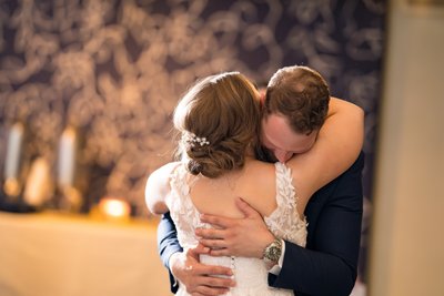 Bride and best man hug speeches Majorette wedding venue