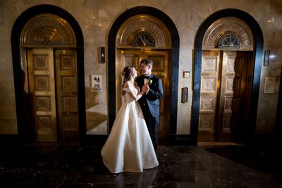 Hotel Saint Louis Lobby wedding photo