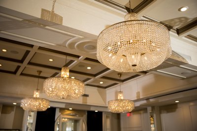 Ballroom lighting wedding reception Hotel Saint Louis