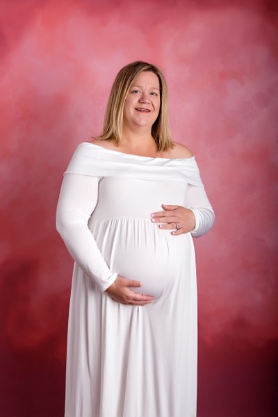 Studio Maternity Portraits in Wayzata