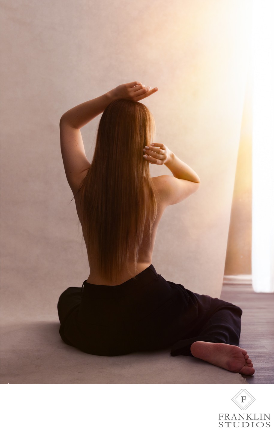 Scottsdale Fine Art Boudoir Backlit Portrait