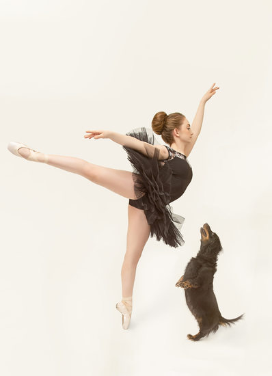 Dancers and dogs captured in a photo Franklin Studios