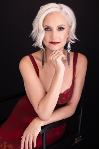 Confident Woman in Red Dress | Scottsdale Portraits