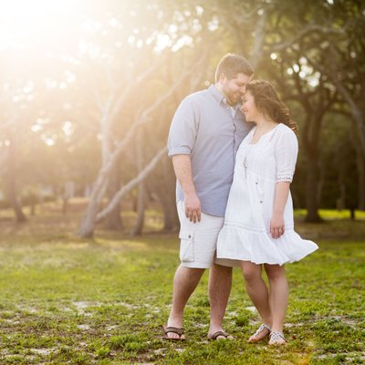 Romantic Fort Fisher Engagement Photos