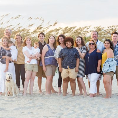 Extended Family Portraits Topsail Beach