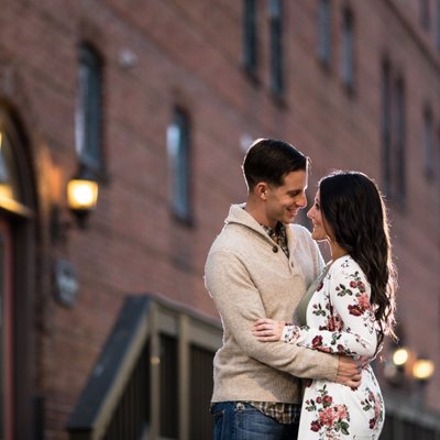Downtown Wilmington Winter Engagement Photos