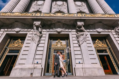 Sf city hall elopement photography