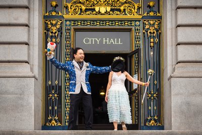 elopement photographers SF City Hall