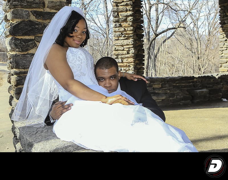 Fort Tryon Park Wedding Couple