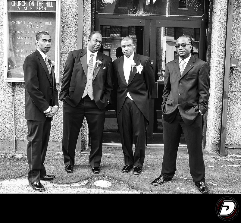 The Hill A.M.E Zion Grooms Men Wedding Photo 