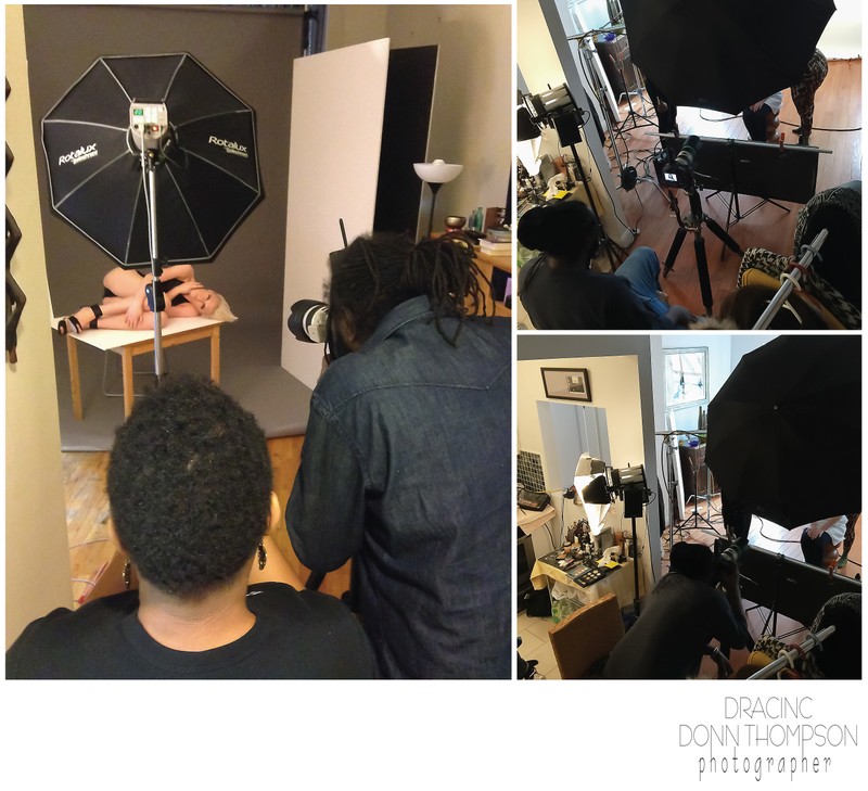 Dracinc Studio Set Up Beauty Shoot.