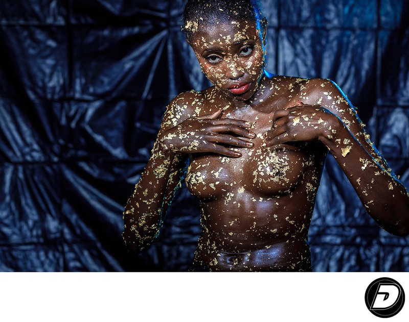Harlem Photographer Gold Flakes Black Skin Photo #1