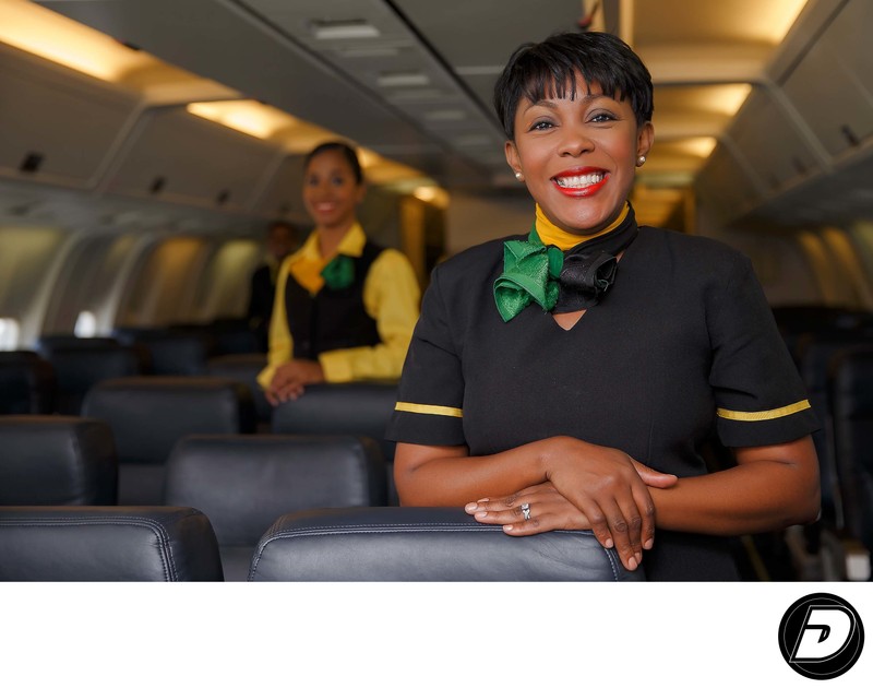 International Travel Flite Attendant Fly Jamaica Photo