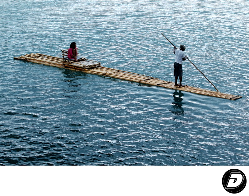 Bamboo River Rafting, Jamaica, West Indies Photograph