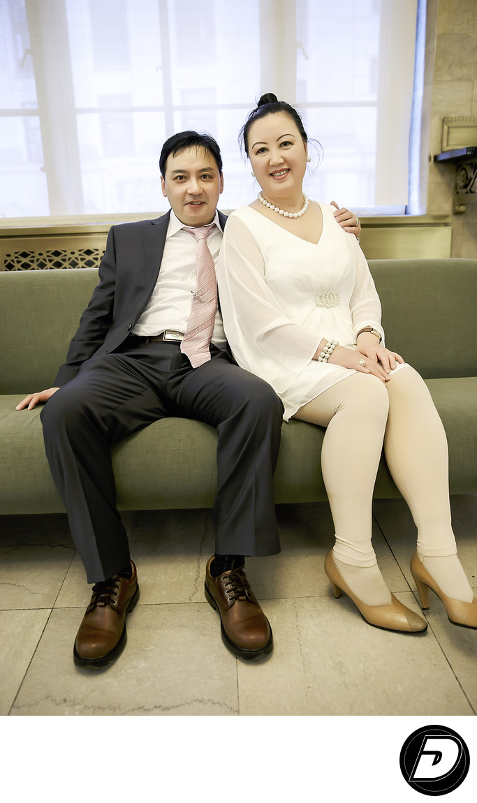 New York City Hall Asian Wedding Photo