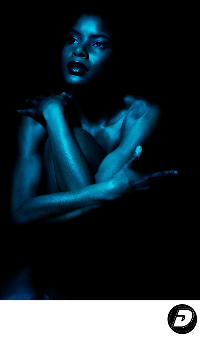 Harlem NYC Artistic Photographer Blue Semi Nude