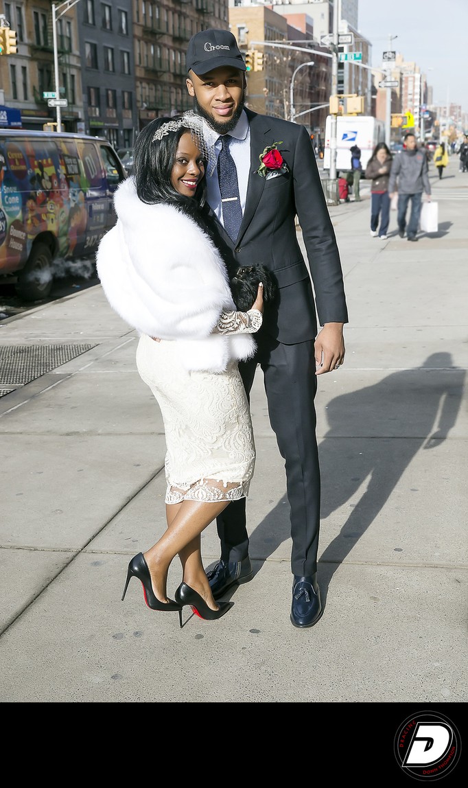 Frederick Douglass Blvd Bride & Groom