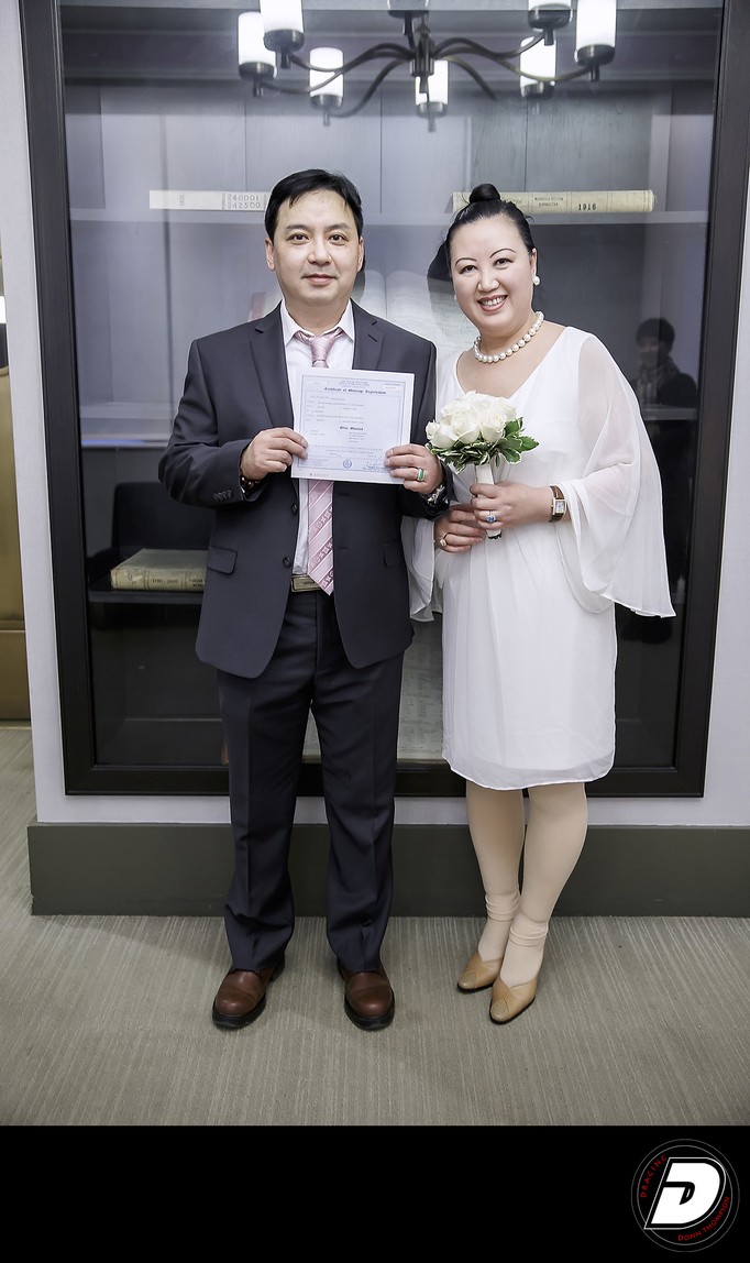 New York City Hall Asian Couple Wedding Photographer