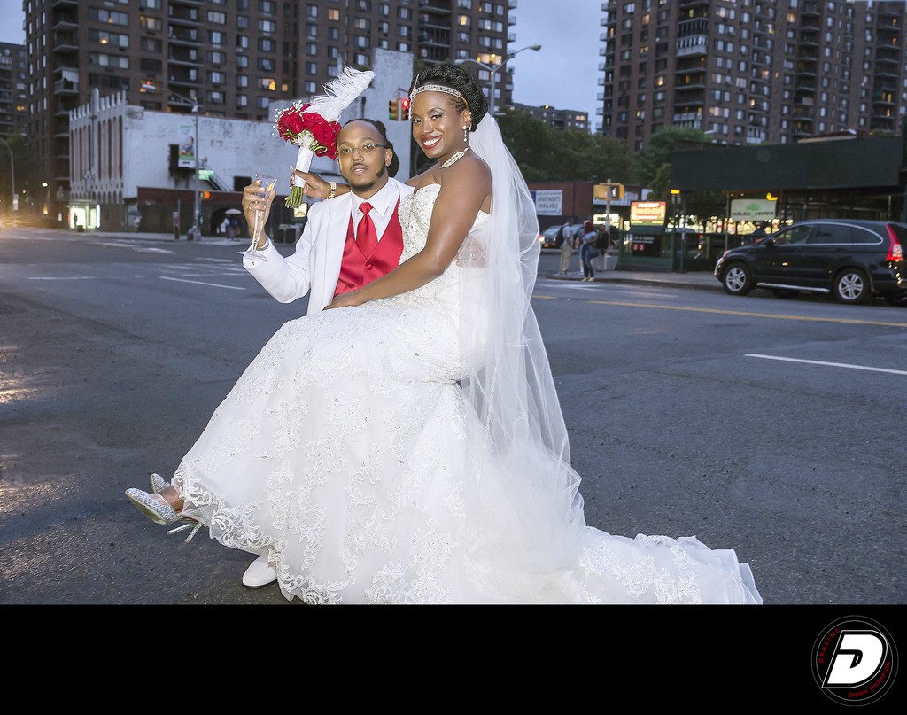 Malcolm X Blvd Harlem Wedding photo