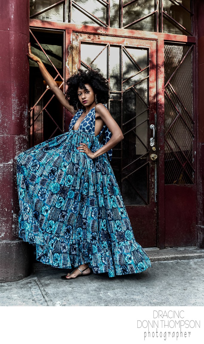AfroFunkk The Soi Blue ( Summer Dress )