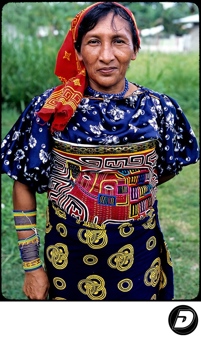  Panama Kuna Indigenous Village Indian Woman Photo