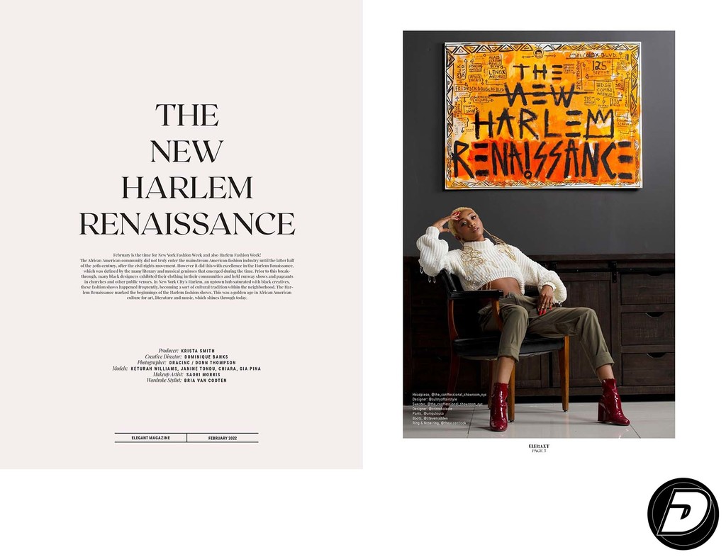 Elegant Magazine Editorial Harlem Photographer