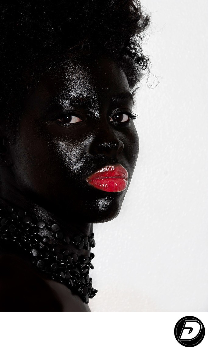 Black Face Makeup Beauty Photographer