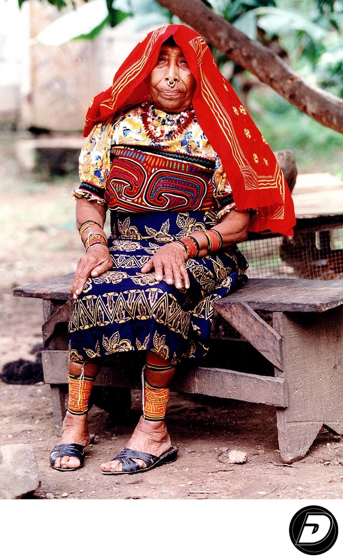  Panama Kuna Indigenous Indian Woman Photo
