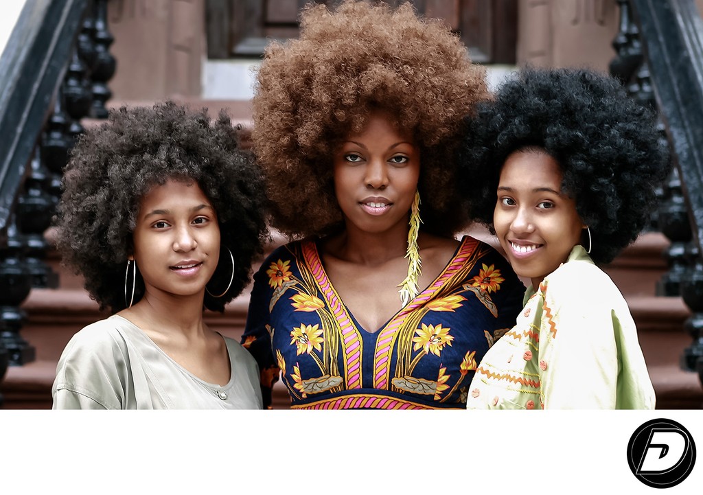 1970 Afro Black Women Harlem Look Photo
