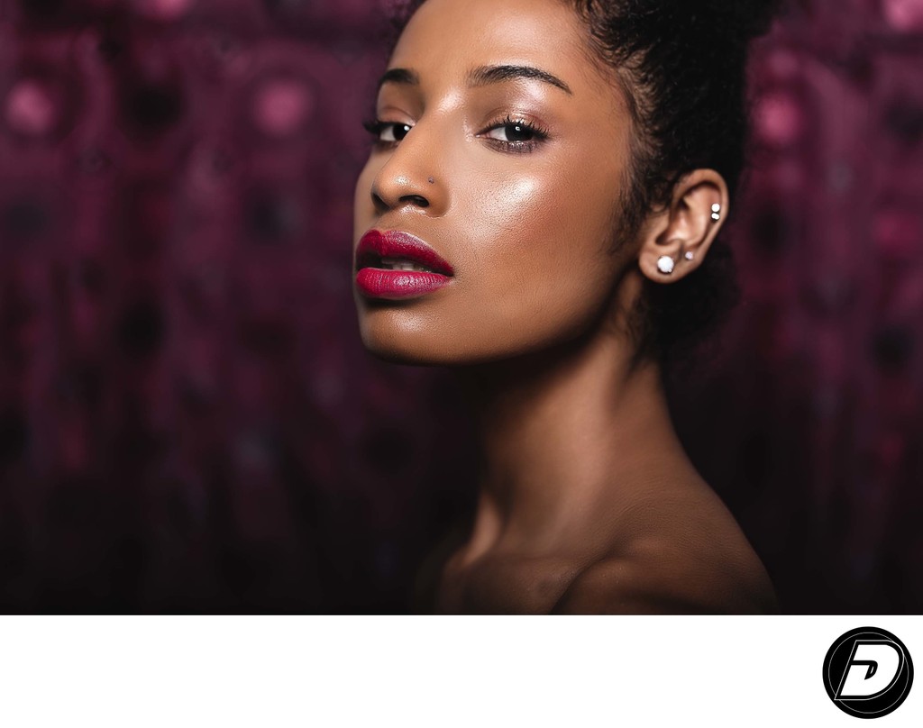 Red Lips Make-Up-Dracinc | Donn Thompson Beauty Photo