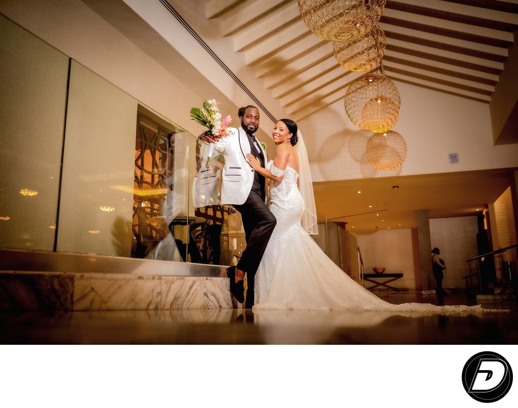 Jamaican Wedding Photographer Moon Palace Bridal Couple 