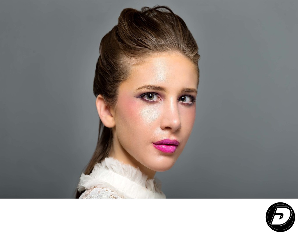 Pink Lips Beauty Make-Up Donn Thompson Photo