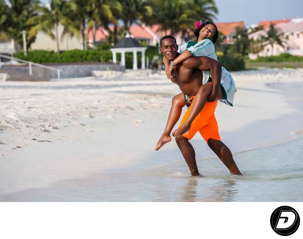 Lovers On Beach Lucaya Hotel New York Photographer