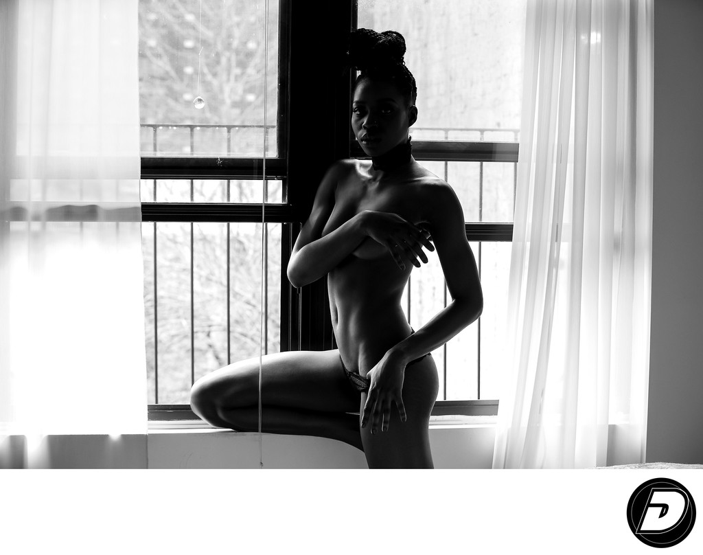 Window Light Boudoir - Harlem Photographer