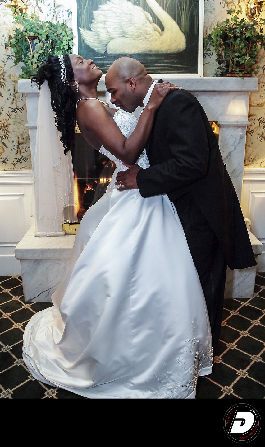 Swan Club Couple Creative NYC Wedding Photographer   