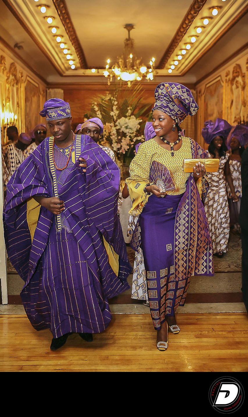 Nigerian Wedding Photographer's Purple Dress Photo