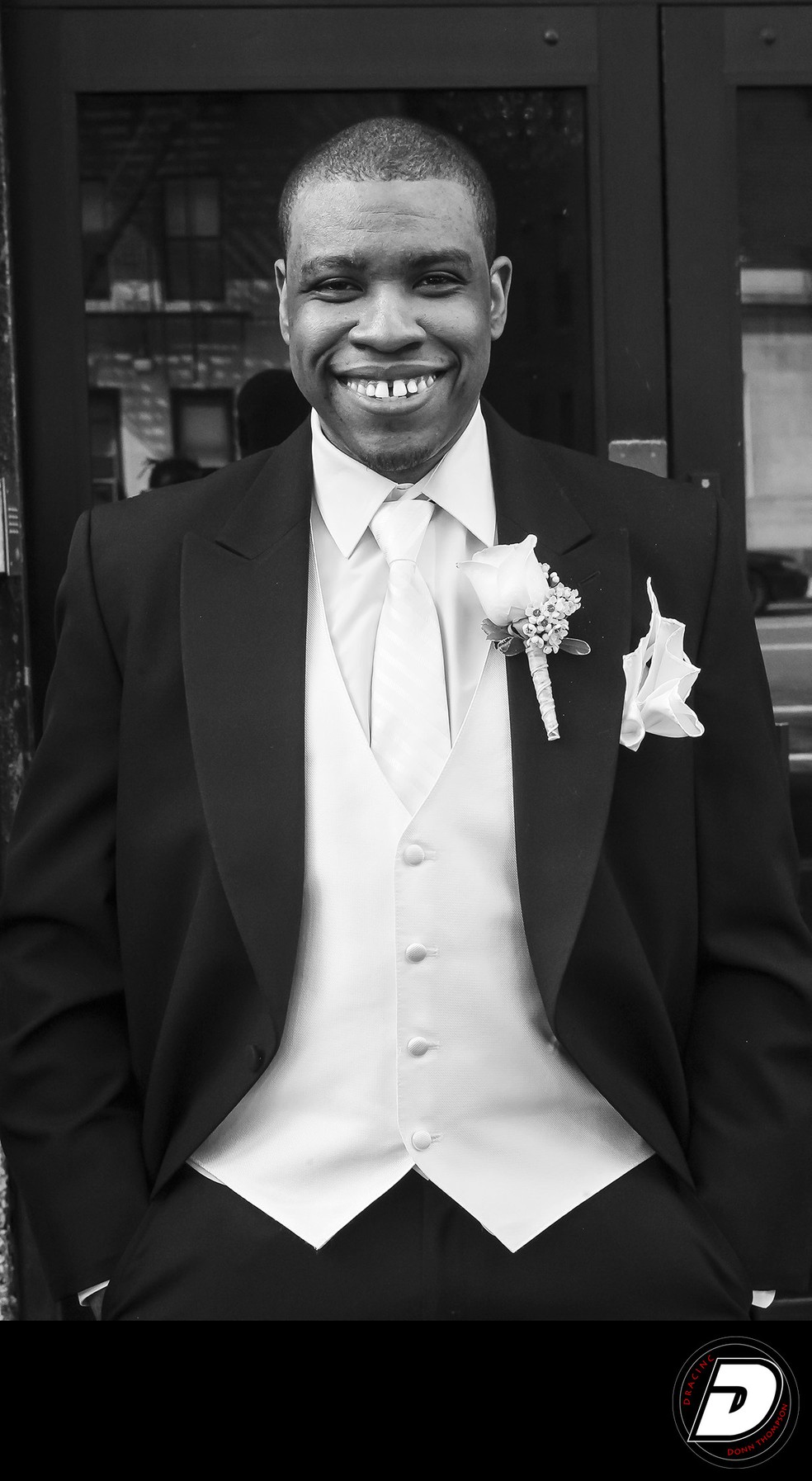 NYC Wedding Photographer, Hill A.M.E Zion Church Groom 