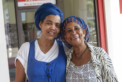 Saint Lucia Two Woman Portrait Photo
