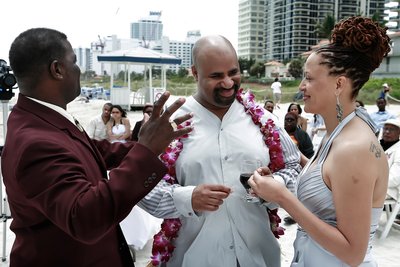 Miami Beach Resort  Wedding Couple Photo